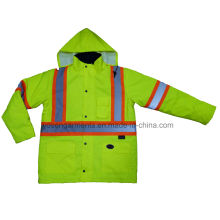 Men′s Hi-Viz Reflective Winter Padded Waterproof Windproof Safety Protective Workwear Jacket